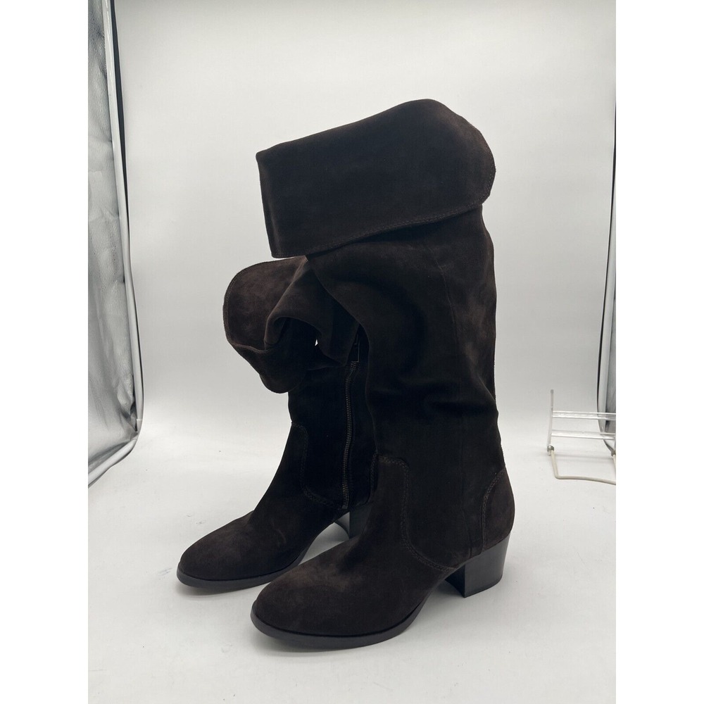 FRYE Cowboy Women's Brown Suede The Over Knee Western Boots Size 6.5M